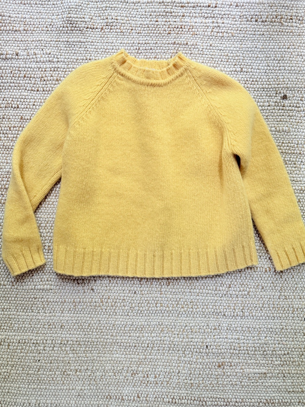 Vintage SKYR 100% wool sweater in yellow